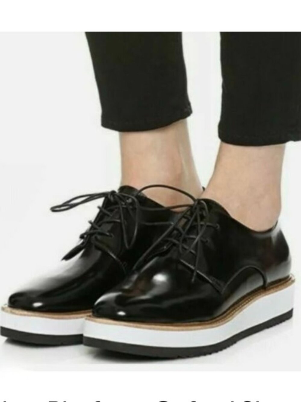 Vince Reed Leather Platform Oxford Shoes